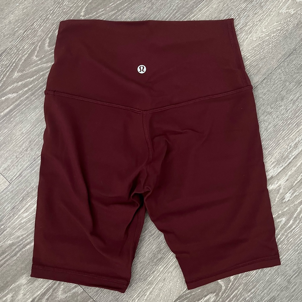 Lululemon Align Biker Shorts 4 Maroon